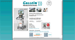 Desktop Screenshot of gallein-medizintechnik.de