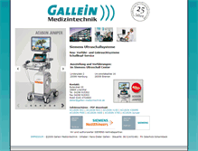 Tablet Screenshot of gallein-medizintechnik.de